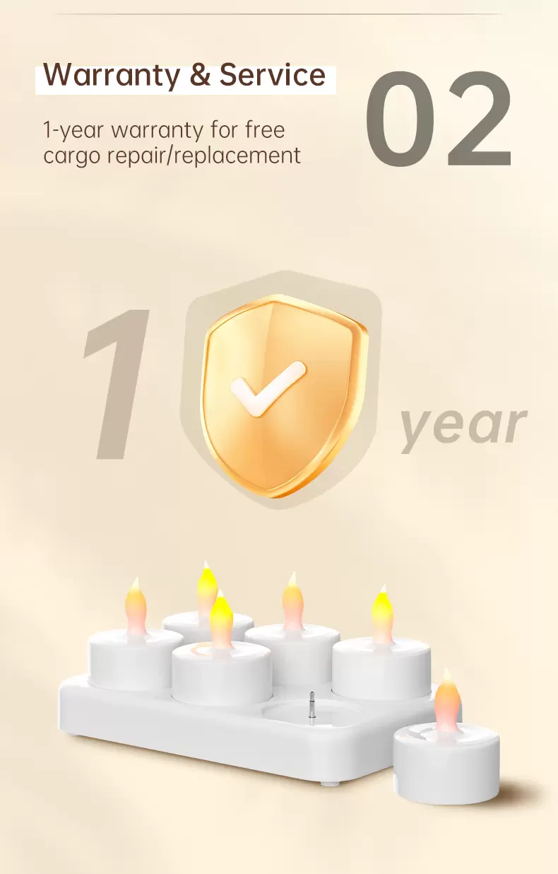 أضواء الشموع القابلة لإعادة الشحن