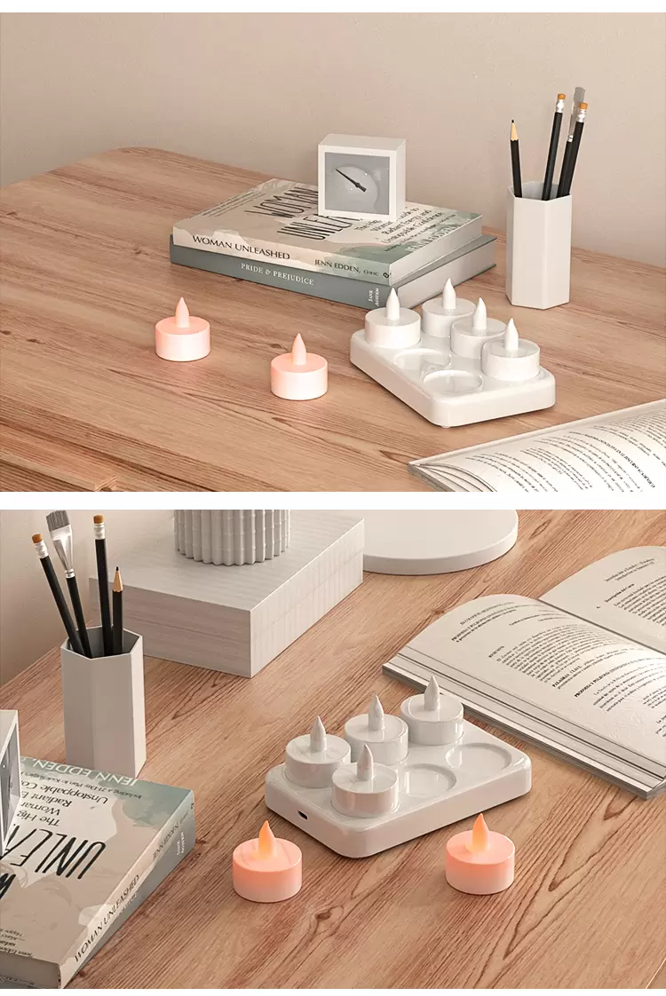 ستة مصابيح شمعة